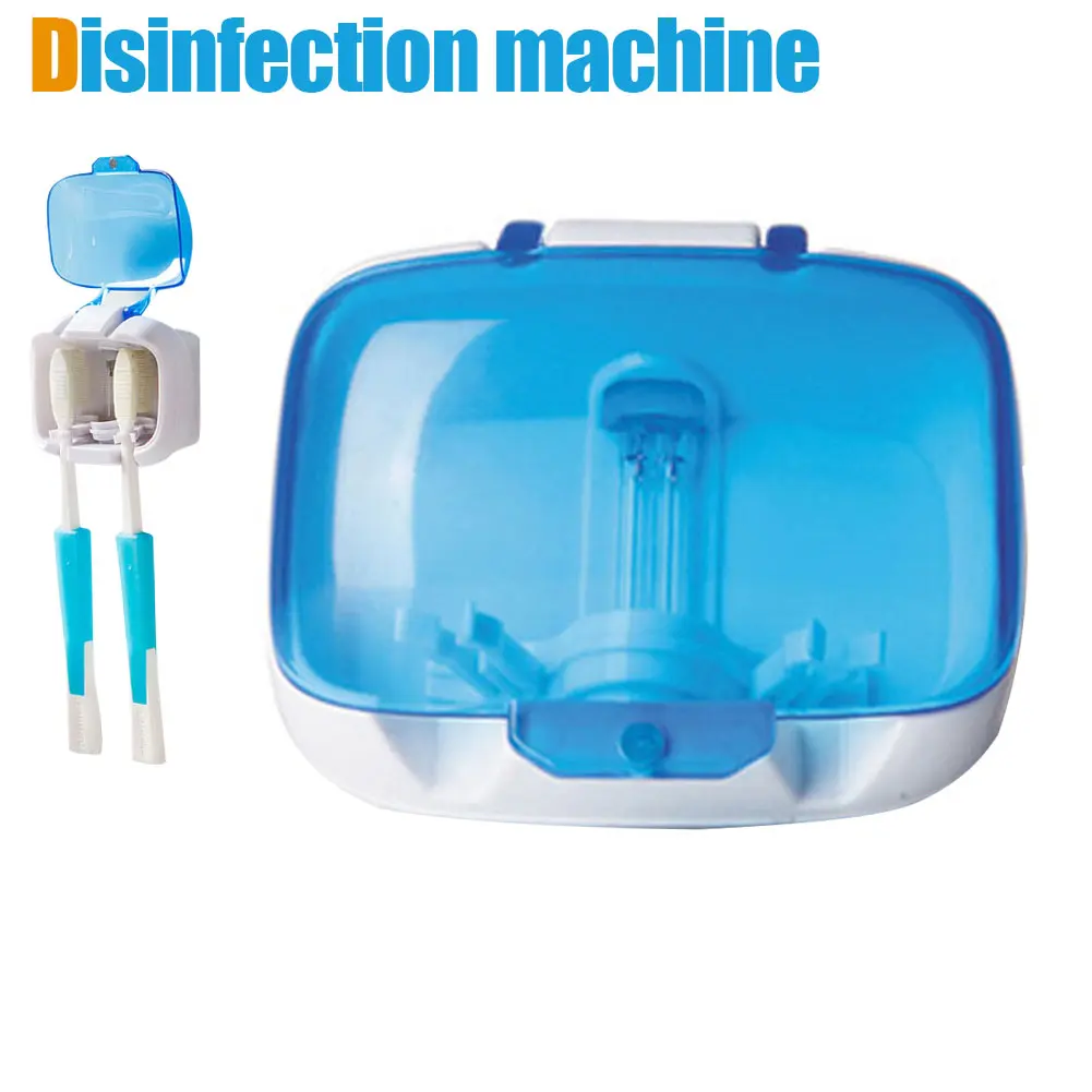 

Hig New Lovers Couple Toothbrush Sterilizer Box Dental Care Wall Mounted Tooth Brush Holder UV Sanitizer Storage Case 88