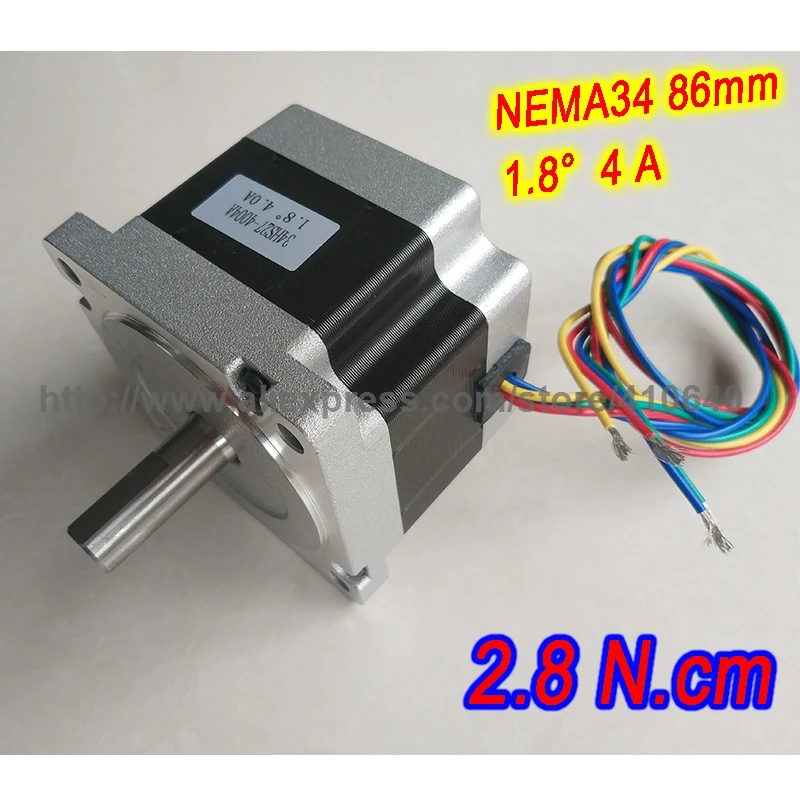 

FREE SHIPPING NEMA34 Stepper Motor 34HS27-4004A 34HS4004S L 68 mm 4 A 2.8 N.cm and 4 wire Better Material