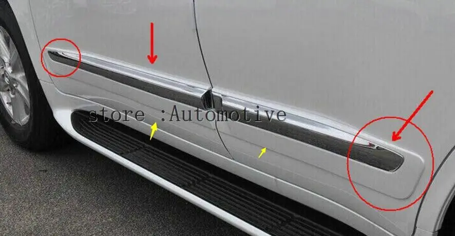 

Car styling Side Door Body Molding Cover Trim For Lexus LX570 2008-2015