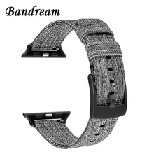 Холщовый нейлоновый ремешок для часов iWatch Apple Watch 38 мм 40 мм 42 мм 44 мм серия 5 4 3 2 1 сменный ремешок спортивный ремешок браслет на запястье
