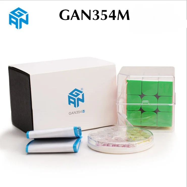 Goede Originele Gan354M 3X3X3 Magnetische Kubus Gan356 Air Sm X R S Gan Xs Rs 356 354 GAN354 M 3X3 Magic Speed Cube Educatief Speelgoed