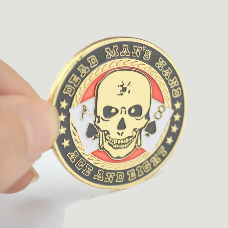Металлическая сувенирная монета Poker Chip Card Guard Protector Token Coin I'M So Good/Money Machine/Dead Man's