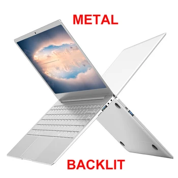 Metal Body 13.3/14 inch With Backlit Keyboard Gaming Laptop 8G RAM 1TB 512G 256G 128G M.2 SSD Notebook Computer IPS FHD Netbook