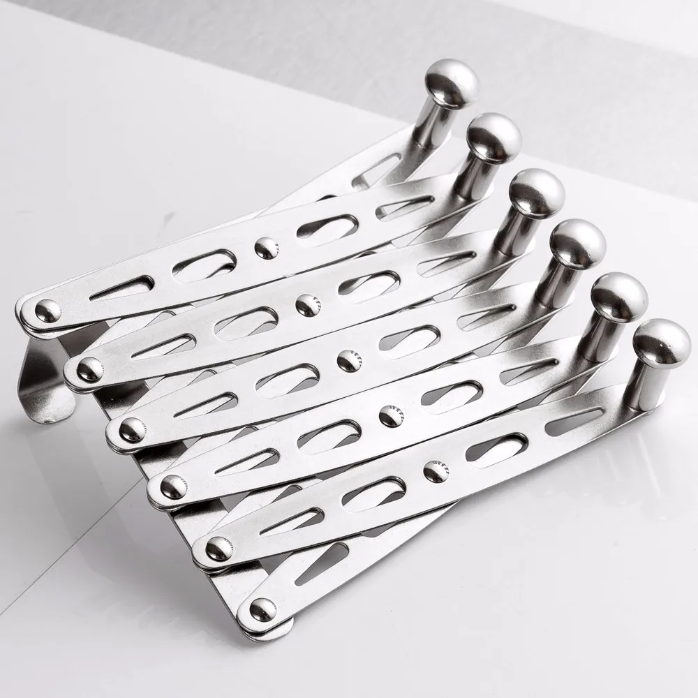 

Hot Home Practical Paste Strong Waterproof Stainless Steel Home Kitchen Wall Door Sticky Self Adhesive Hook Hanger Holder #X