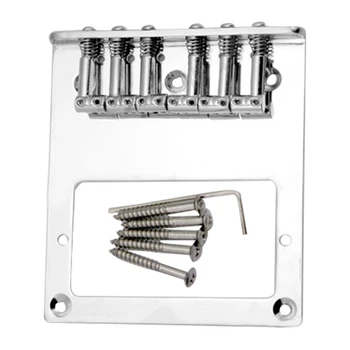 

New Telecaster(tm)-Style Top-Loading Silver Electric Guitar Bridge Plate for Humbuckers