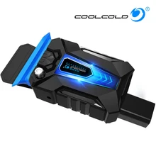 COOLCOLD портативный ноутбук охладитель USB воздуха внешняя извлечение охлаждающая подставка вентилятор для ноутбука скорость регулируется для 15-17 дюймов