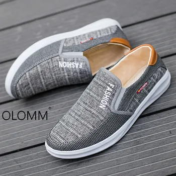 

2019 new casual men's shoes spring breathable canvas non-slip shoes zapatos de hombre erkek ayakkabi