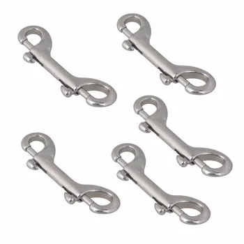 

304 Stainless Steel 100mm Trigger Hook Double End Rigging for Lifting Sling Pack of 5