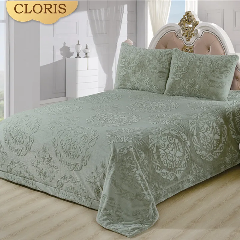 CLORIS Moscow Sent High Quality Quilted Bedspread On Bed Twin Bed