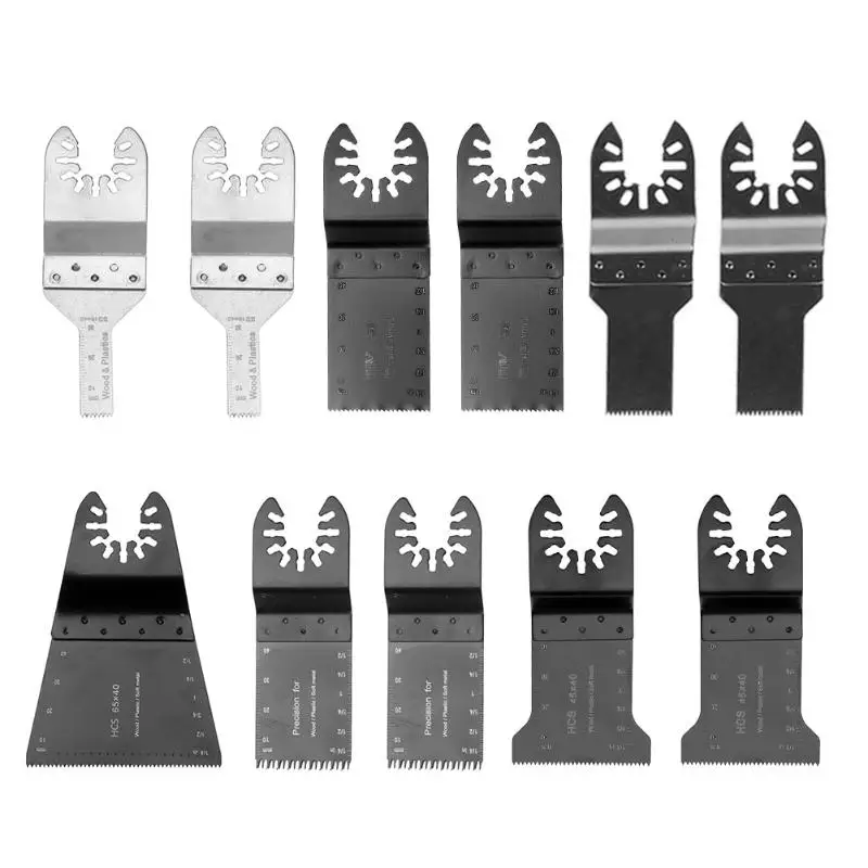 

Portable 11pcs/set Oscillating Multi Tool Saw Blade for Renovator Power Tools Cutting for Wood Plastic Metal etc Best Saw Blades
