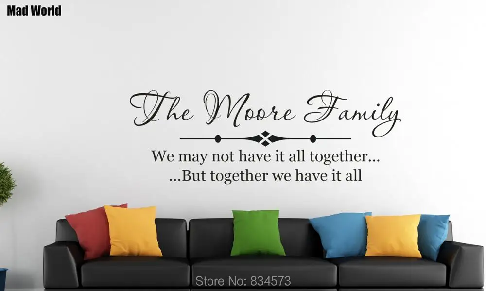 Moore Personalised Home Family Name 56 160w 47 135w 37 106w 1