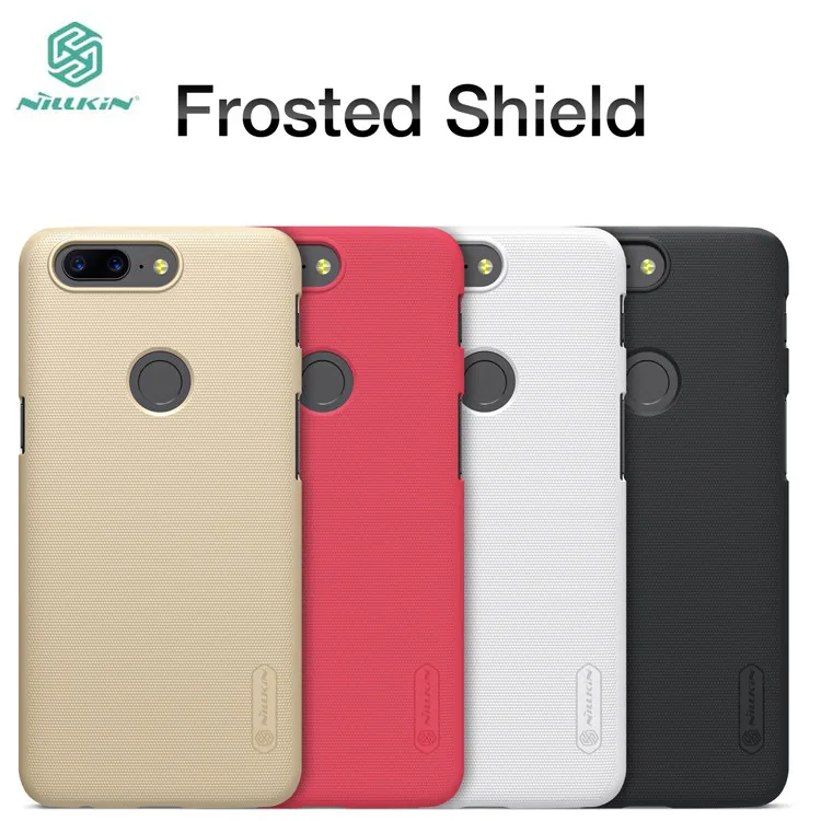 

NILLKIN case for OnePlus 5T Super Frosted Shield hard back cover case with free screen protector