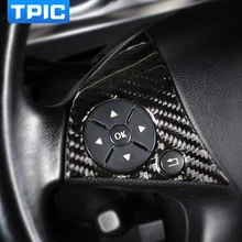 Для mercedes W204 C Класс углеродного волокна модификация автомобиля интерьер кнопки наклейки рулевого колеса автомобиля крышки кнопок для 2007-2010
