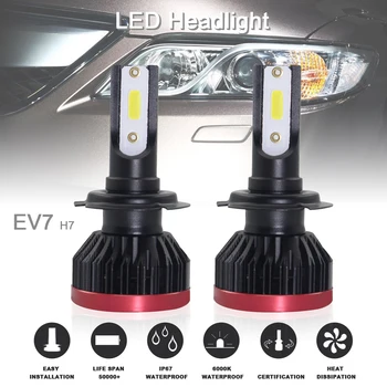 

Car Headlight Bulbs 2pcs/lot Super Mini H7 120W 20000LM 6500K COB LED Chips Headlight Hi or Lo Bulbs Conversion Kit Lamps