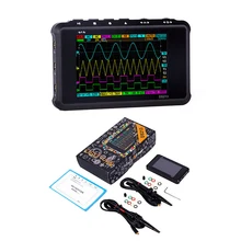Ds213 mini osciloscópio digital 4 canais 100 ms/s display lcd usb osciloscópio de armazenamento de bolso