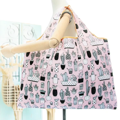 

IVYYE 1PCS Flower White Dog Fashion Anime Handbags Portable Shopping Bag Reusable Tote Foldable Handbag Pouch Storage Bags NEW