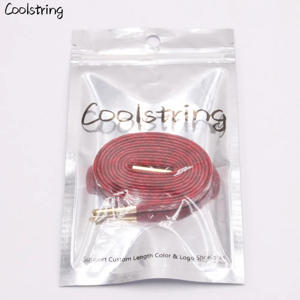 Coolstring/плоские шнурки из змеиной кожи; цвет белый, красный, серый, коричневый; роскошные кожаные шнурки с золотыми металлическими шнурками для спортивных кроссовок