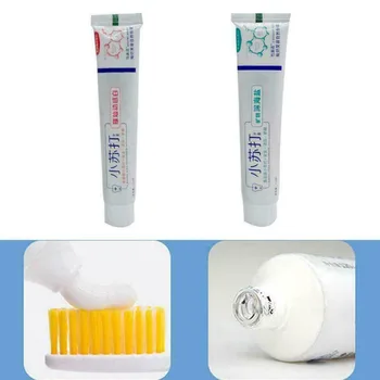 

New 110g Natural Deep Sea Salt Baking Soda Whitening Bright Dynamic White Toothpaste Whitening Fresh Toothpaste