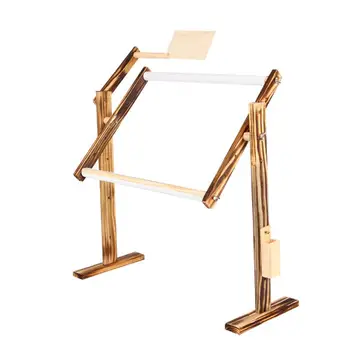 

Cross Stitch Holder Floor Stand Solid Wooden Cross Stitch Rack Adjustable Stand Desktop Cross Stitch Embroidery Tapestry Frame