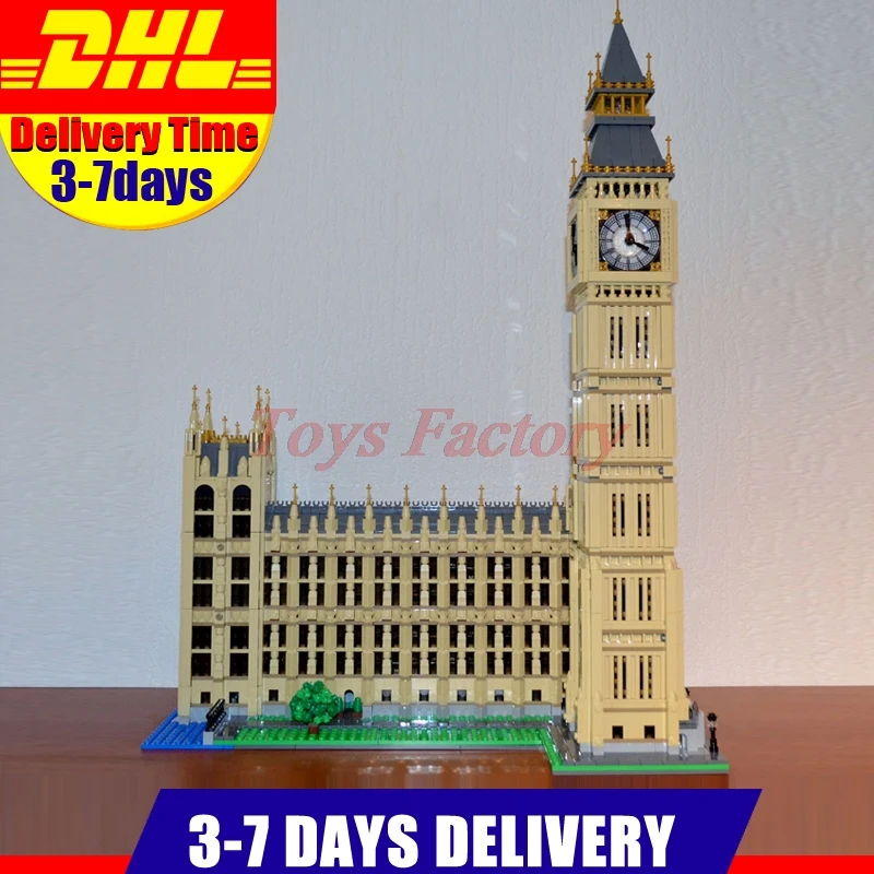 

2018 New LEPIN 17005 4163Pcs City Street Big Ben Elizabeth Tower Model Building Kit Set Blocks Bricks Children Toy 10253