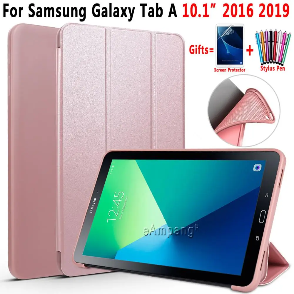 Для samsung Galaxy Tab A A6 10,1 2016 2019 чехол T580 T585 T510 T515 SM T580 кожаный чехол Мягкая задняя силиконовая накладка|Чехлы для планшетов и электронных книг| | АлиЭкспресс