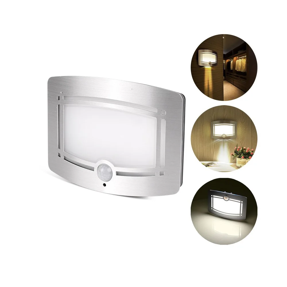 

Wireless Infrared Motion Sensor LED Night Light Novelty Battery Powered Porch Wireless Wall Lamp Night Motion Sensor Light