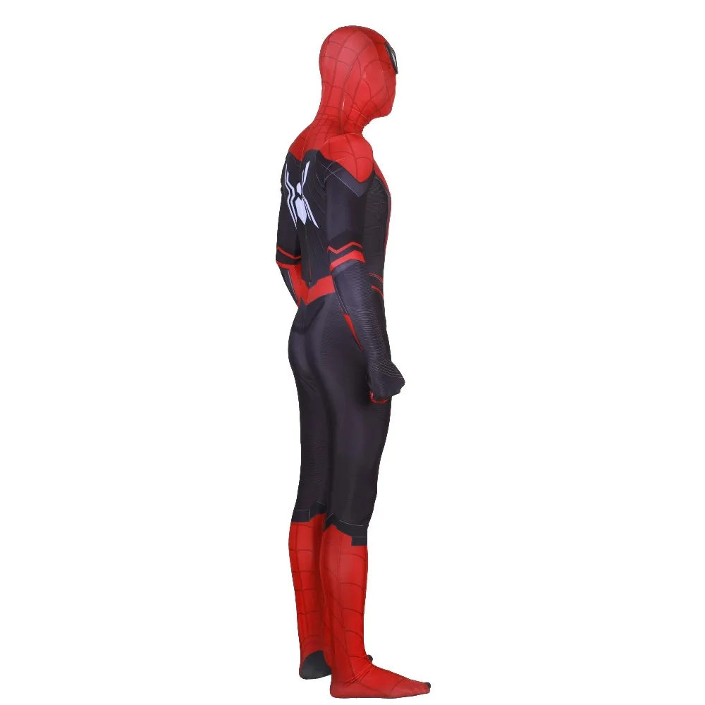 Человек паук далеко от дома костюмы для косплея Zentai Костюм Питер Паркер для мужчин женщин облегающий костюм спайдермена 3D принт