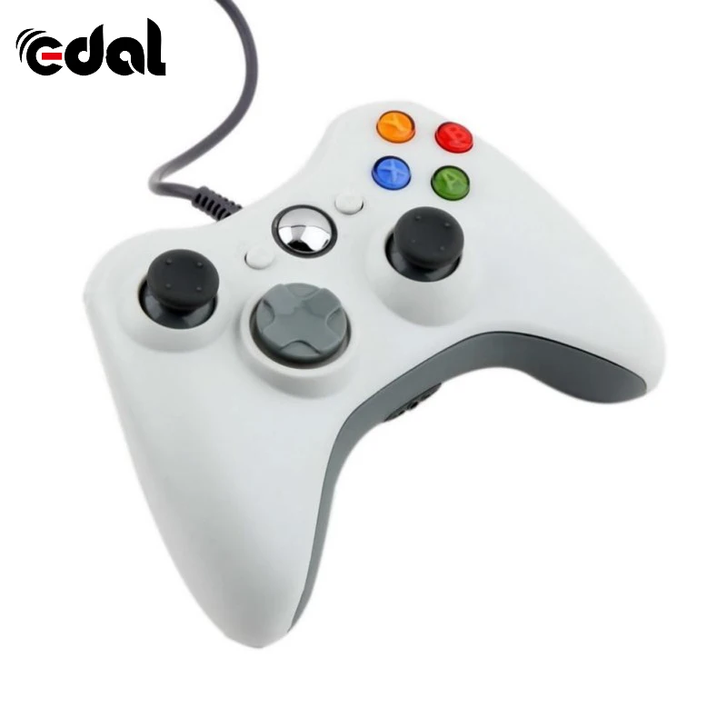 

EDAL WHITE Wired Joypad Portable Gamepad Controller for Joystick and Microsoft PC for Windows