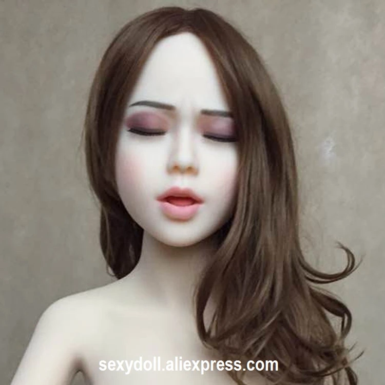 Japanese silicone sex doll HEAD eyeclosed Asian (4)