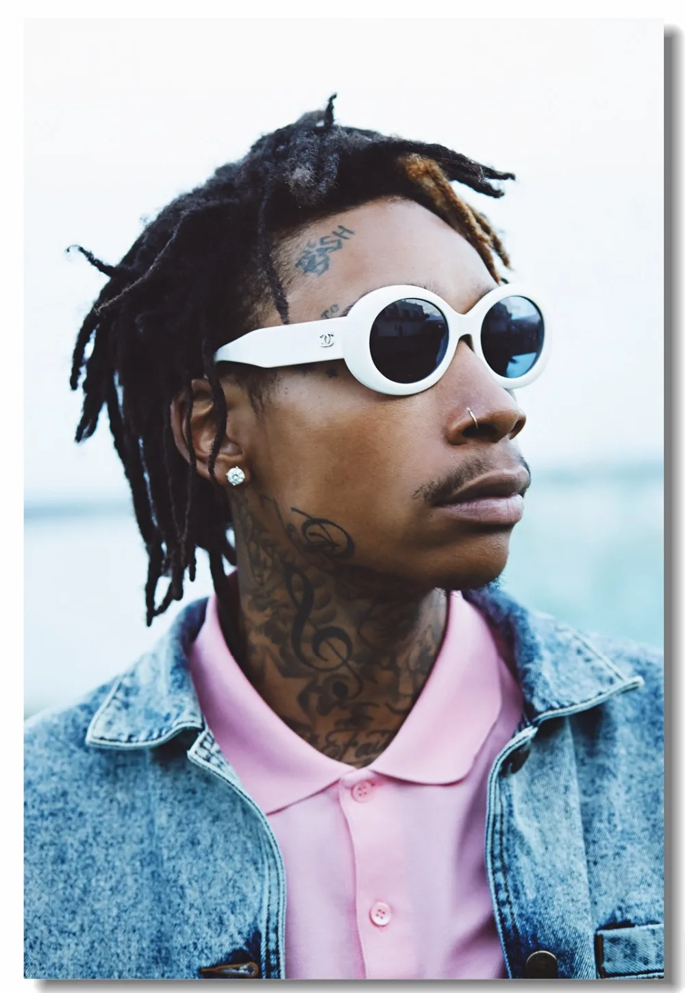 Пользовательские холст Настенный декор Рэппер Wiz Khalifa плакат Настенная Наклейка