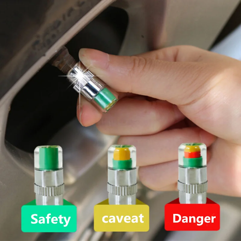 

Car Auto Tire Air Pressure Valve Stem Caps Sensor Indicator Alert For SEAT Altea Toledo MK1 MK2 Ibiza Cupra Leon Cupra