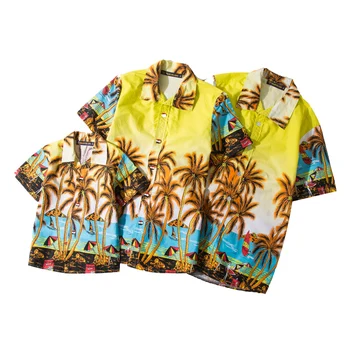 

Mens Hawaiian Shirts Short Sleeve Tropical Palm Shirts Men Summer camisa masculina Fancy Beach Shirts Men Holiday Party Clothing