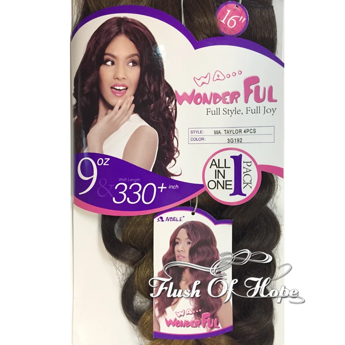 2 Packs Lot Noble Wonderful Wa Taylor Ombre Loose Wave Synthetic