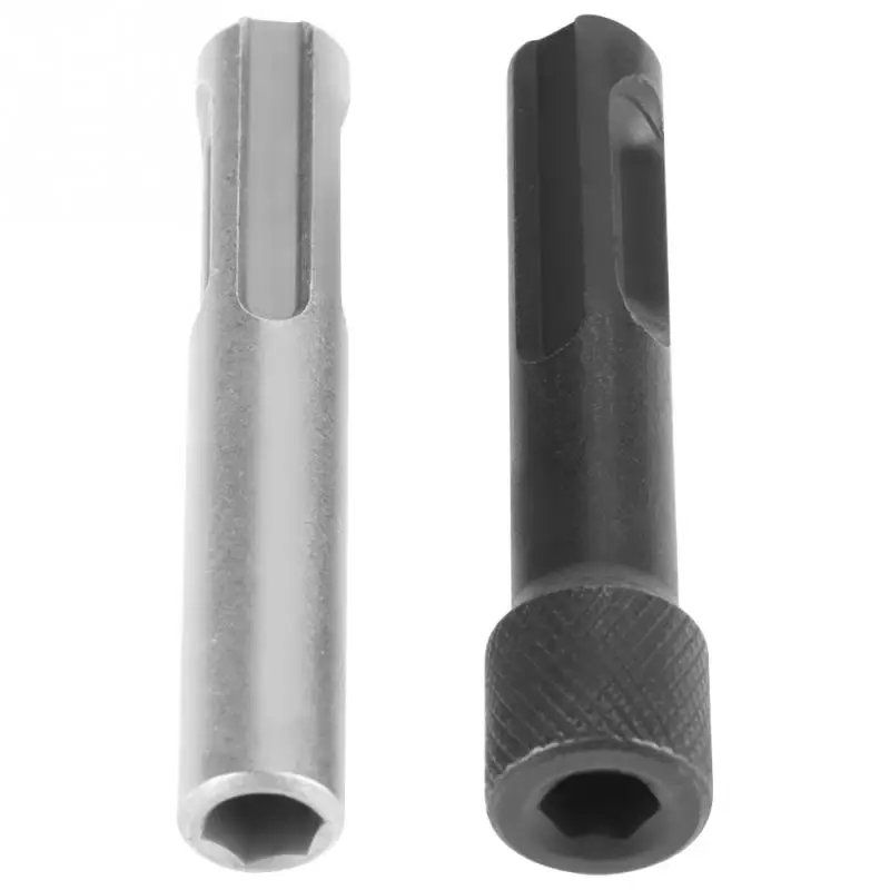 

2Pcs 1/4 Converter Socket Nut Hex Shank Screwdriver Holder Drill Bit Adaptor Impact Driver Set For for SDS Hammer Drilling Tool