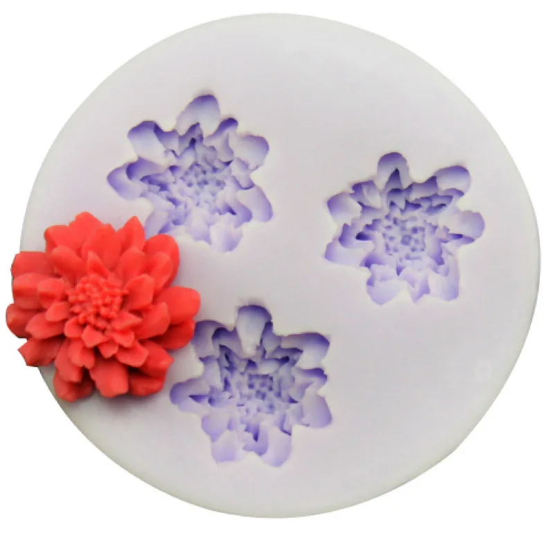 

HOT New DIY Food-grade silicone molds for cake decorating fondant mold mini flower soap chocolate mould F0329HM35
