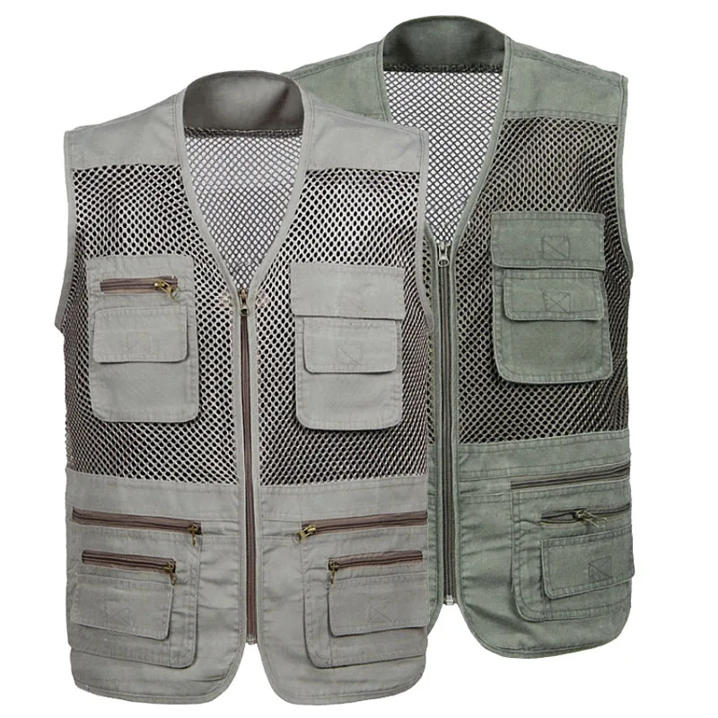 

Muti-Pockets Lightweight Mesh Breathable Multifunctional Quick-drying Fishing Vest Fishing Equipment