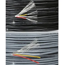 Frete grátis 10m ul2547 fio blindado 22/24/26/28awg 2 núcleo/3 núcleo/4 núcleo/sinal de áudio blindagem cabo