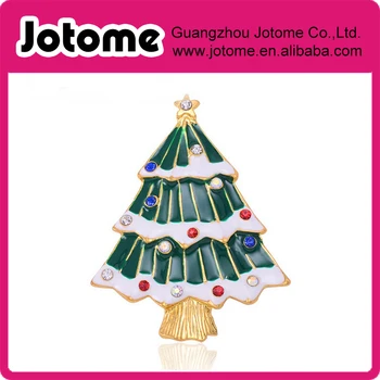 

Rhinestone Christmas Tree Brooch Pin Xmas Gift