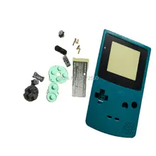 Cyan цветной ремонтный корпус для Gameboy цветная ретро-консоль, чехол, подходит для Nintendo dogbc, замена кнопок объектива X/Y отвертки