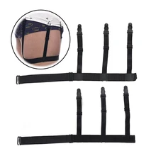 Мужская Женская рубашка, подвязки, эластичные регулируемые подтяжки, подтяжки, 2 шт./пара, 2 стиля