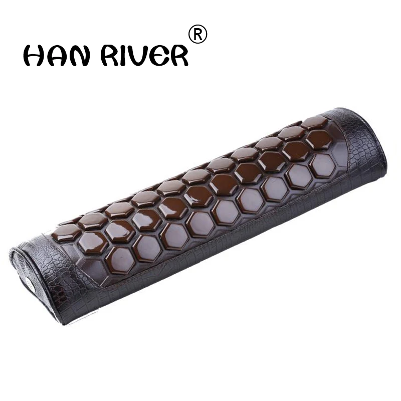 Kopen HANRIVERNatural Toermalijn Massage Nekkussen Terug Taille Ver Infrarood Therapie Cervicale Tractie Massager Gezondheidszorg Ontspanning