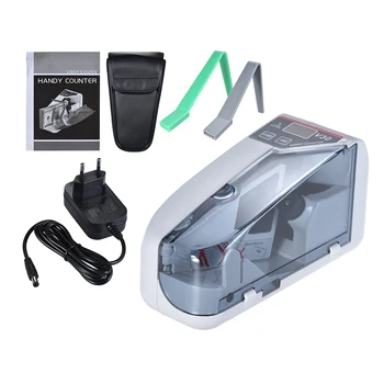 

Mini Handy Bill Cash Banknote Counter Money Currency Counting Machine AC or Battery Powered