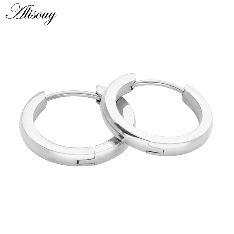 Alisouy Small Hoop Earrings Gold Color Stainless Steel Alisouy Small Hoop Earrings Gold Color Stainless Steel