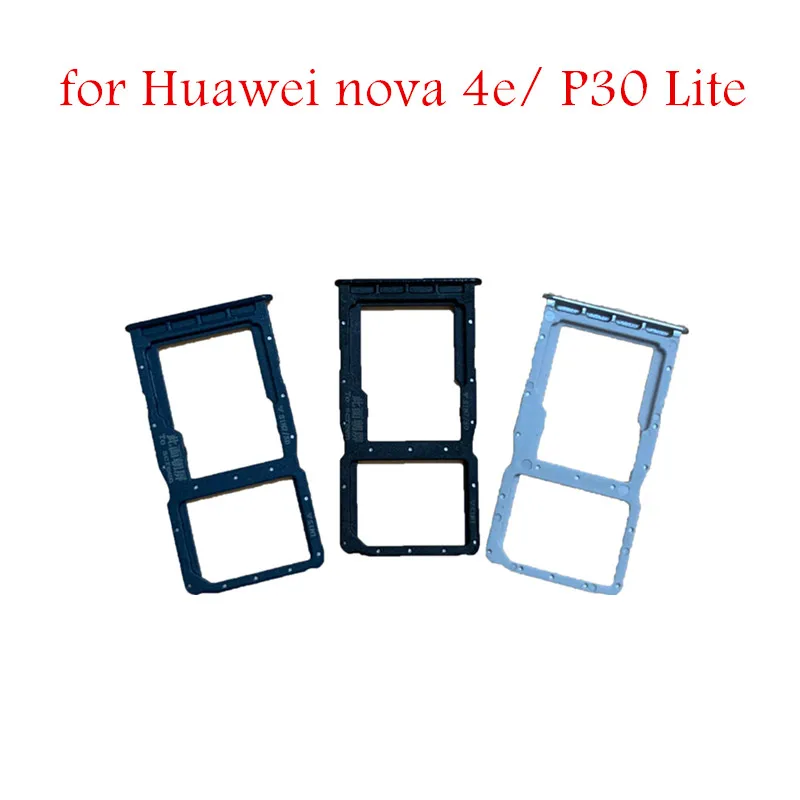 

for Huawei nova 4e/ P30 Lite Card Tray Holder Micro SIM Nano SIM SD Card Card Slot Adapter Holder P30 Lite Repair Spare Parts