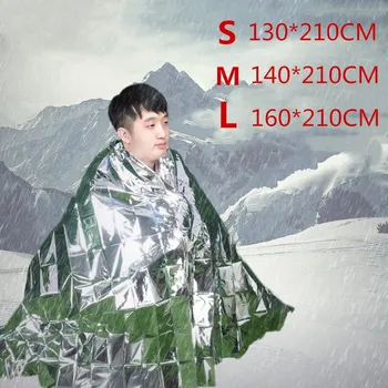 

Rescue Emergent Blanket Survive Thermal First Aid Kit Treatment Camp Warm Heat Dry Keep Foil Blanket Outdoor Tool 160x210cm