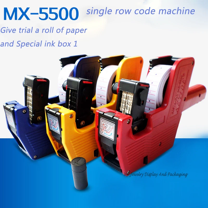 

Retail Price Gun MX-5500 Retail Store Pricing Tag Label Ink Marking Price Gun Labeler +One Roll Lable Stickers+One Re-ink Roller