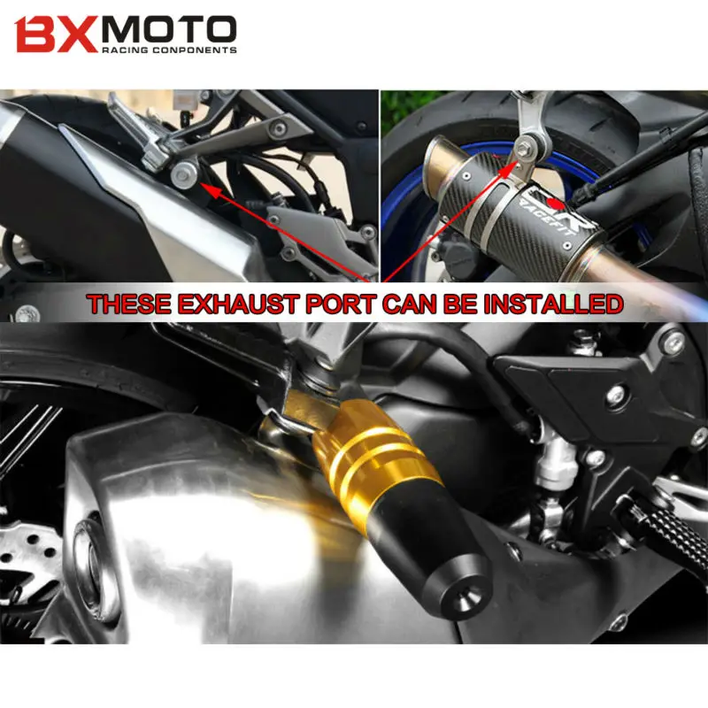 Для Kawasaki Z800 Z900 RS Z250 Z300 Z650 ninja 250 300 Мотоцикл Запчасти выхлопная Рама Ползунки Краш