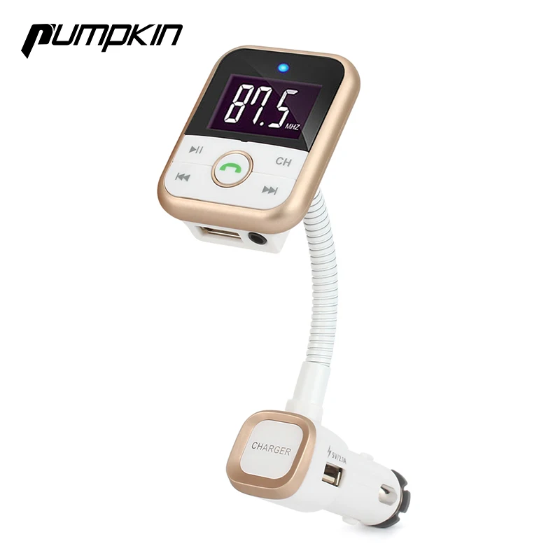 Black Silver Gold Wireless Bluetooth Car Kit FM Transmitter Modulator With USB Charger For Car MP3