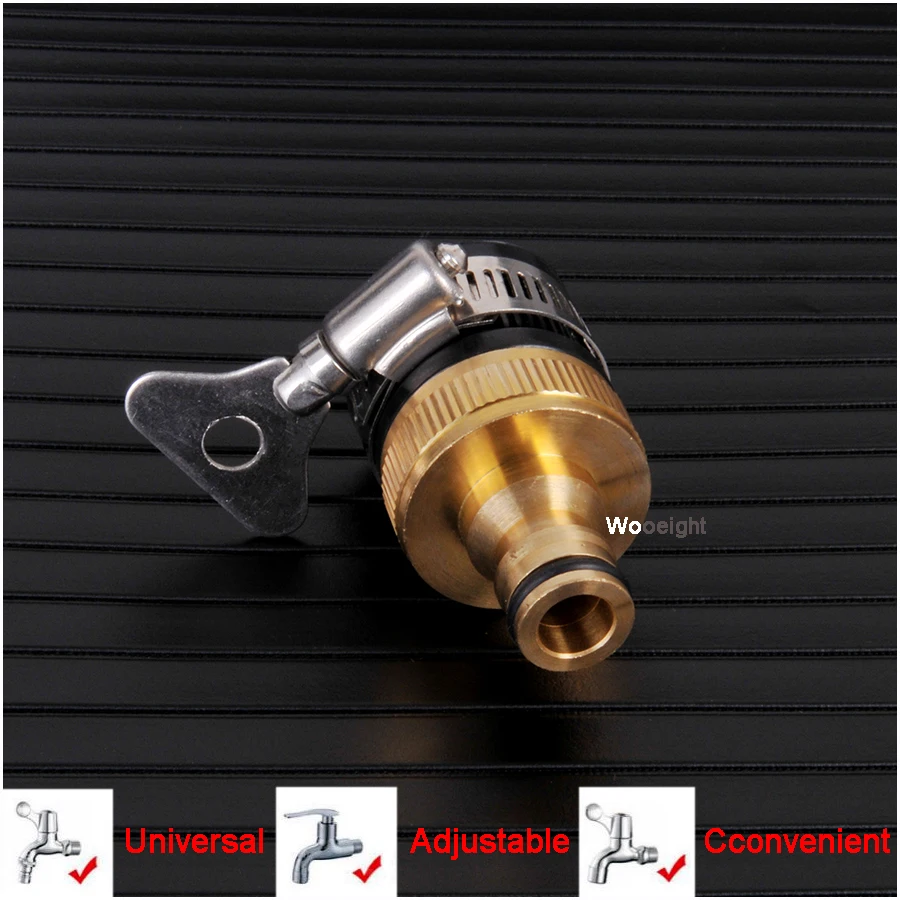 High Quality Garden Hose Connector With Hoses Washer Heavy Duty Brass Y Shape 2 Way Tap Splitter E2S