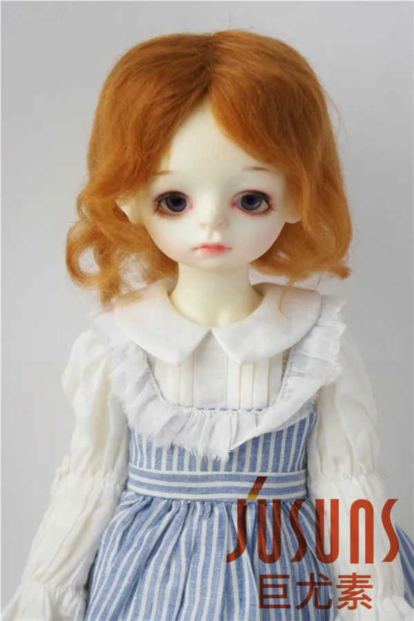 JD044 SD BJD парики из мохера для кукол 1/3 средней длины кудрявая кукла парик Размер 8-9 дюймов волшебный мохер волос для виниловой куклы